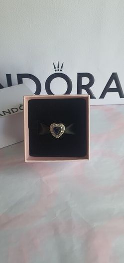 Sparkling Blue Heart Charm