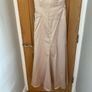 DESSY COLLECTION champagne coloured satin bridesmaid dress Image 2