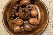 Carved Wooden Fruit.