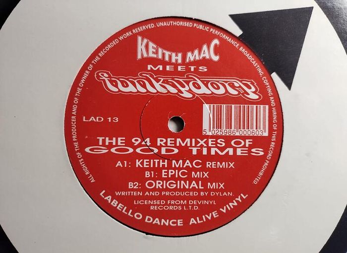 Funkydory - Good Time 1994 Mixes - Labello Dance - Rare White Label PROMO with Press Release Sheet and all! Quality 90s HOUSE!