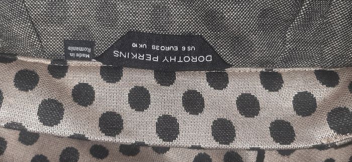 Skirt beige black Dorothy Perkins size 10