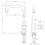 Black Kitchen Mixer Tap with Filtered Water Image 3