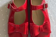 Panache red double bow shoes size Eu 37 Uk 4