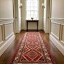 Beautiful Persian Hamadan Hand Knotted Runner Rug Carpet Image 2
