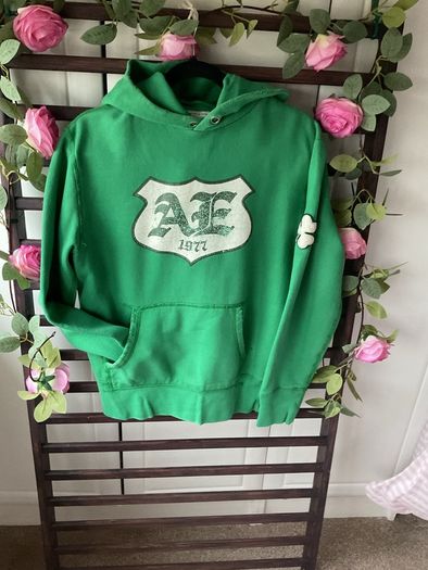 hoodie American eagle retro green shamrock special edition hoodie x small