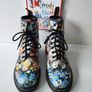 Dr Martens 1460 8 hole Sienna Miller floral england vintage boots UK4 EU37 US 6 Image 2
