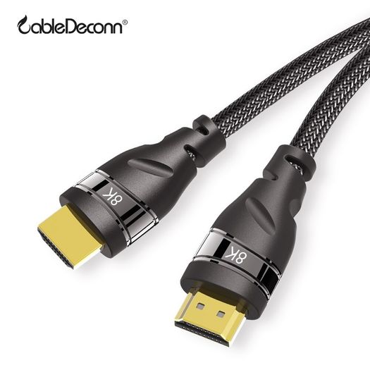 CableDeconn 5M Premium HDMI 2.1 UHD/3D 8K (7680x4320@60Hz) 48Gbps (Nylon Braided/Gold Plated) Cable (Brand New/Warranty)