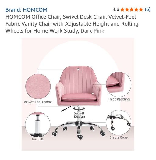 Pink Swivel chair