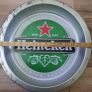 Vintage Heineken Beer Circle Metal Tin Bar Serving Trays Image 8