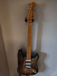 Strat with hard case.