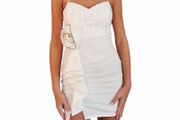 Honey&amp;Rosie minidress eith rhinestone rose detail