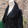 Steilmann black corduroy overcoat size 12 Postage included Image 8