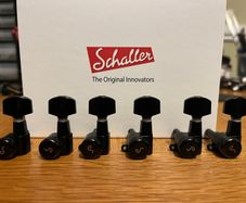 Schaller M6 Mini Locking Tuners - 6-in-line - Left Handed - Black