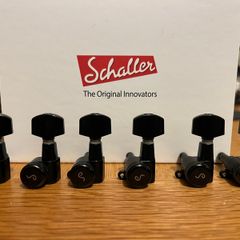 Schaller M6 Mini Locking Tuners - 6-in-line - Left Handed - Black