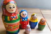 Vintage stacking dolls