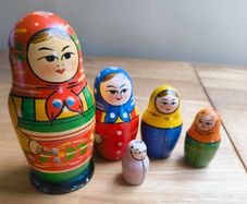 Vintage stacking dolls
