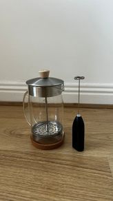 French Press Coffee Maker with Milk Frother