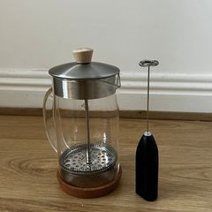 French Press Coffee Maker with Milk Frother