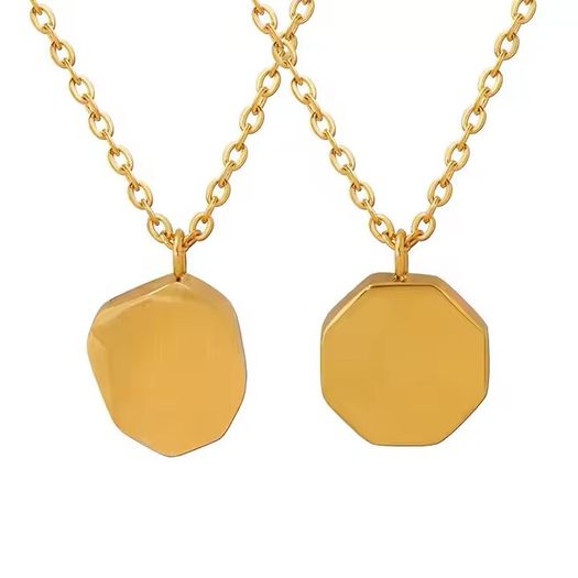 The Sleek Brushed Pendant Necklace Available with Custom Engraving