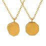 The Sleek Brushed Pendant Necklace Available with Custom Engraving Image 5