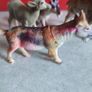 3 GOAT MINIATURE plus one deer Farm Animals Figurine Image 2
