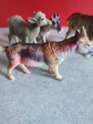 3 GOAT MINIATURE plus one deer Farm Animals Figurine