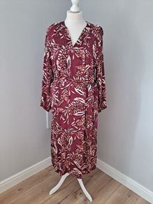 Part Two burgandy dress size 46, UK 18