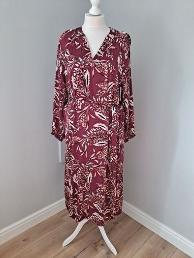 Part Two burgandy dress size 46, UK 18