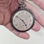 Vintage Silver Swiss Made Doxa Military Pocket Watch 1920s Image 10
