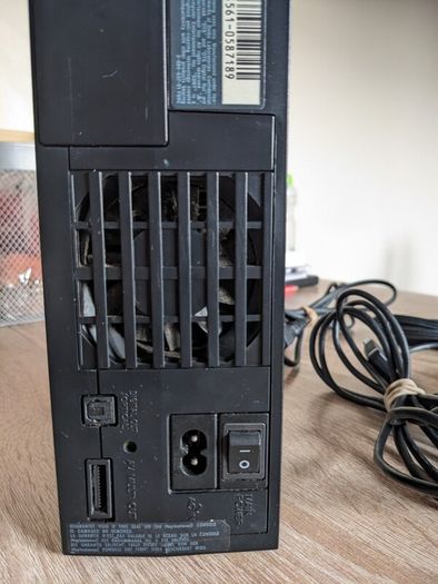 PS2 Console with official controller and cables