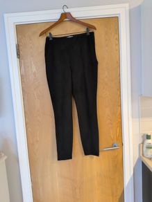 Gallery Black Faux Suede Jeggins.  S. 12    New- No Tag.