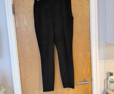 Gallery Black Faux Suede Jeggins.  S. 12    New- No Tag.