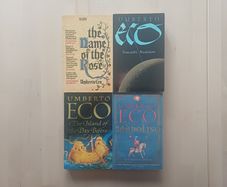 Umberto Eco Paperback Books Collection x 4 (Mystery, Adventure, Crime, Conspiracy, History)