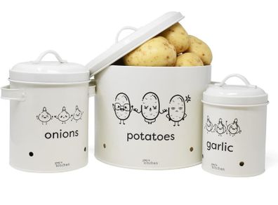 Brand New Kitchen potato storage box set of 3