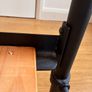 Black metal and brass double bed frame c/w mattress Image 5