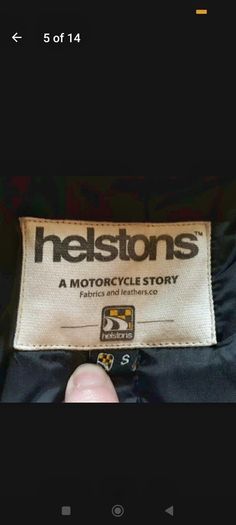 Helstons leather biker's motocycle jacket