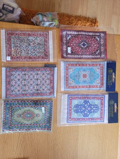 Dolls house carpets and rugs