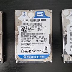 2.5" 500GB HDD 20 for 3 disks.