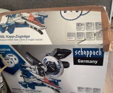 Scheppach HM90SL Miter saw(3 blades) - small plastic defect, fully functional