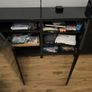 Cabinet/TV unit - Black tempered glass Image 5