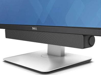 DELL AC511M 2.0 Channel 2.5W Soundbar Speaker Black - Soundbar (2.0 Channel, 2.5W, 2.5W, Wire, 406mm, 49mm)
