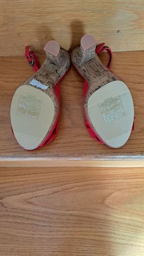 Red slingback sandal