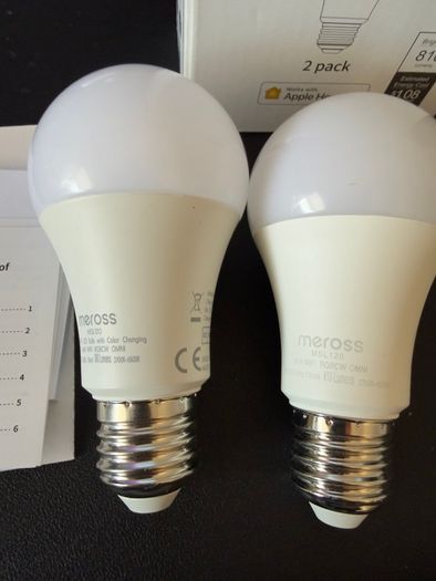 HomeKit Meross Smart Bulbs x 2 (E27)