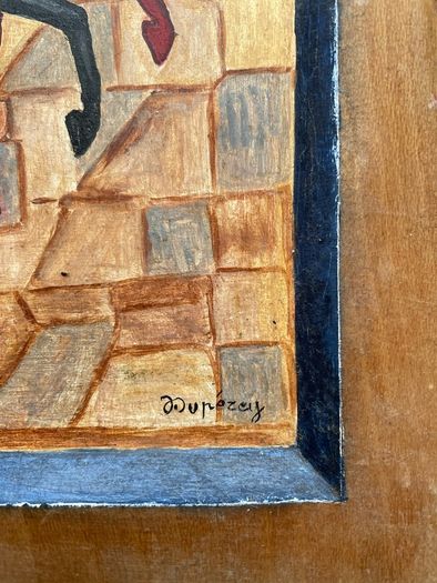 Hand Painted Folk Art Icon - Saints Boris and Gleb