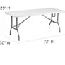 large white fold out table Image 2