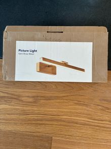 Corfu Satin Brass LED Picture Light - Unused