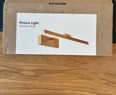 Corfu Satin Brass LED Picture Light - Unused