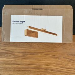 Corfu Satin Brass LED Picture Light - Unused