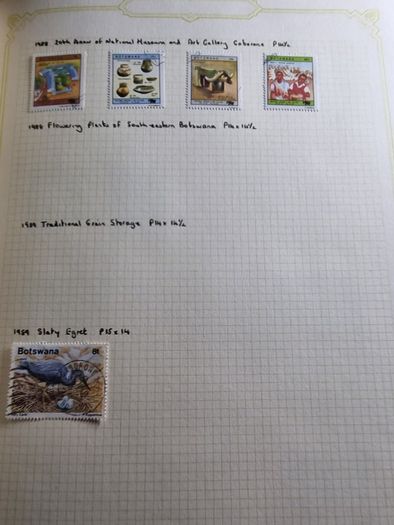 Stamp album 153 Botswana, Lesotho