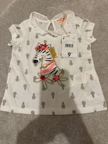 New - Du Pareil baby top 6-9 m